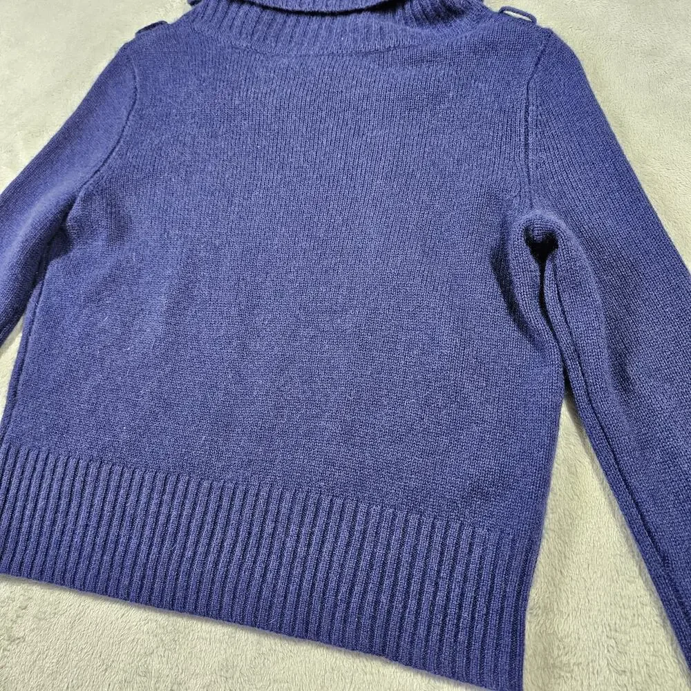 Antonio Melani Cashmere Turtleneck Sweater Womens XS Deep Navy Jumper Amelia